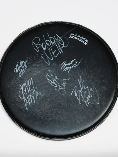 Grateful Dead Autographed Drum Head