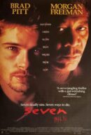 Dark thriller movie poster with two faces