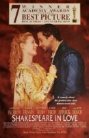 Romantic period costume movie poster, couple embracing