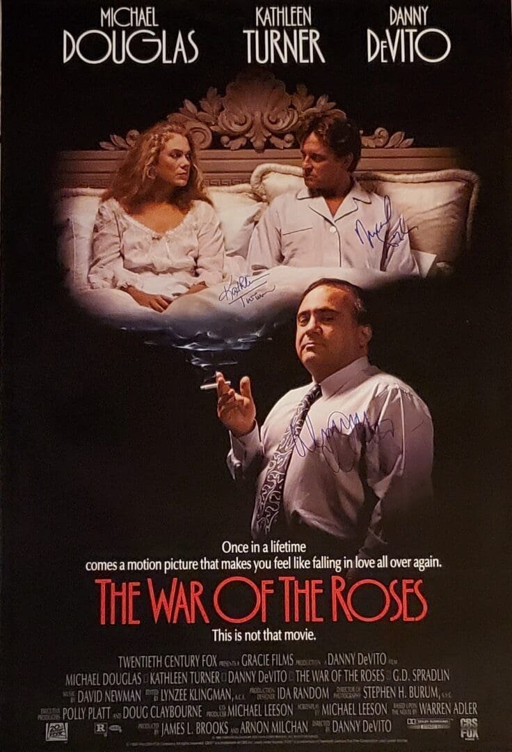 Movie poster: couple in bed, man smoking