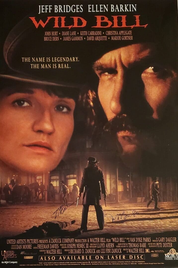 Western movie poster showing cowboy silhouette
