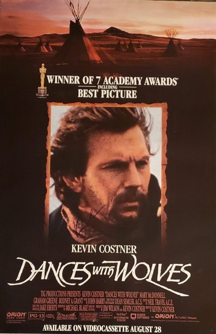 Dances with Wolves vintage movie poster